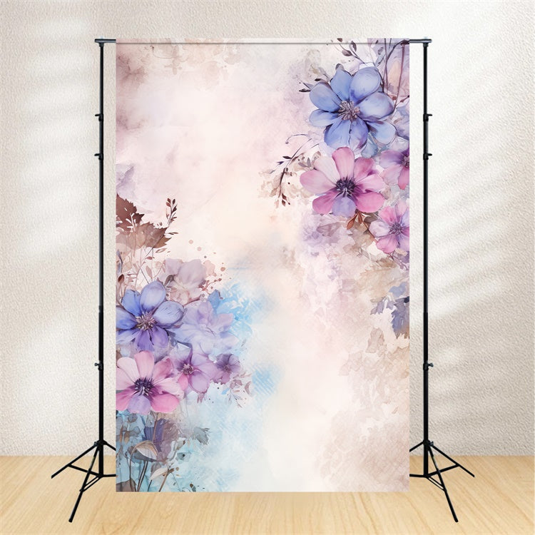 Floral Photo Backdrops Soft Pastel Floral Fantasy Backdrop BRP2-70