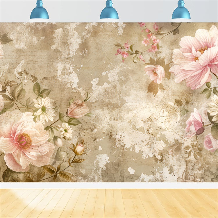 Flower Backdrop Timeless Vintage Rose Photography Backdrop BRP2-71