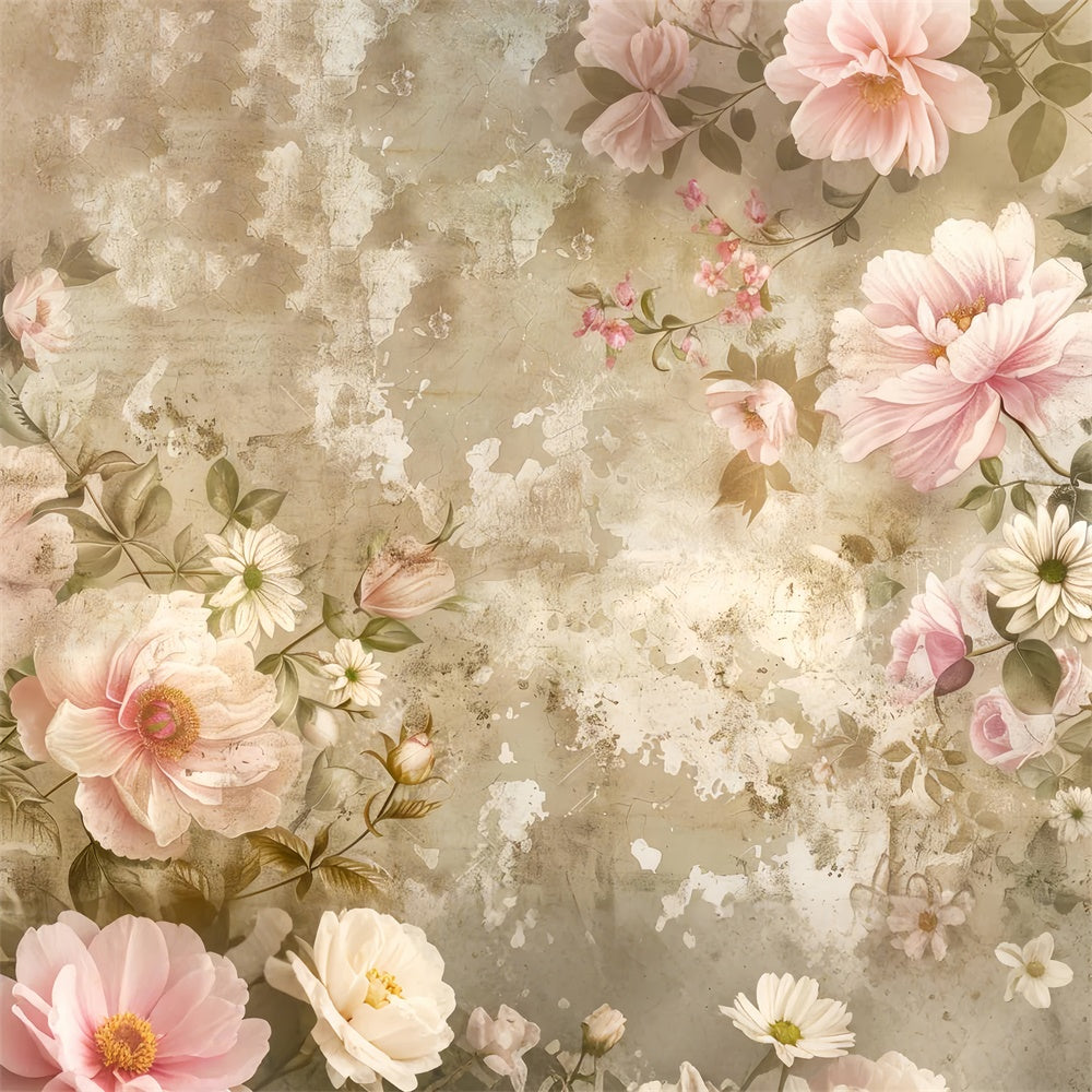 Flower Backdrop Timeless Vintage Rose Photography Backdrop BRP2-71