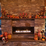 Autumn Pumpkins Fireplace Photography Backdrop BRP7-119