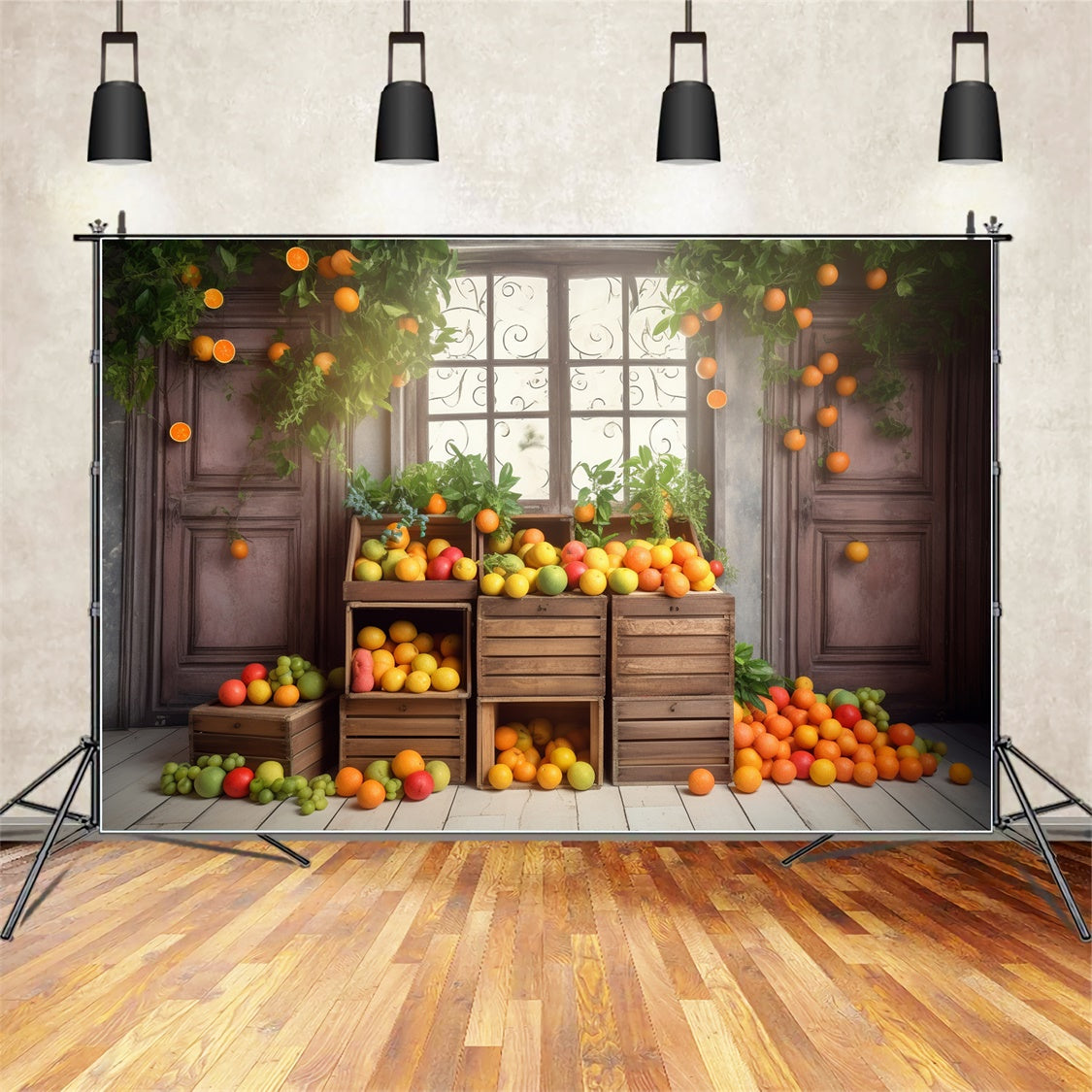 Autumn Orange Tree Room Photography Backdrop BRP7-123