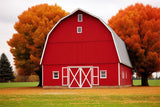 Red House Maple Leaf Meadow Autumn Backdrop BRP7-128