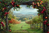 Autumn Apple Arch Farm Mountain Photography Backdrop BRP7-142