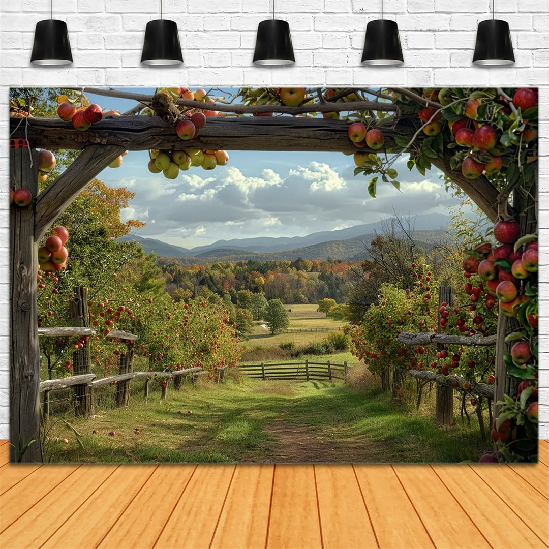 Autumn Apple Farm Backdrop for Photography BRP7-143