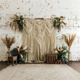 Autumn Bohemia White Brick Reed Photography Backdrop BRP7-151