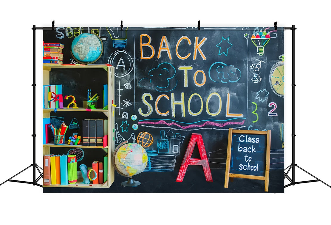 Back to School Time to Study Backdrop BRP7-174