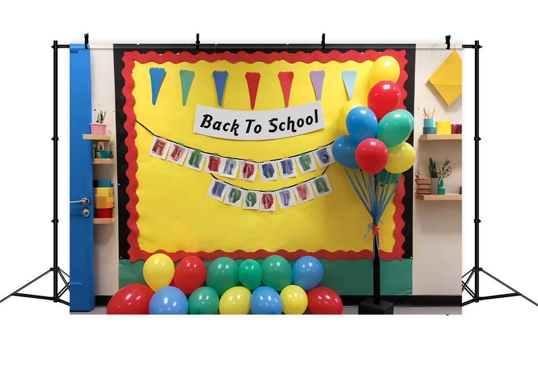 Welcome Back to School Party Photography Backdrop BRP7-190