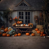 Autumn Countryside Pumpkin Harvest Backdrop for Photography BRP7-192