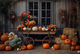 Autumn Countryside Pumpkin Harvest Backdrop for Photography BRP7-192