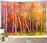 Colorful Autumn Birch Forest Backdrop for Photography BRP7-197