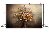 Artistic Autumn Tree with Butterflies Backdrop BRP7-201