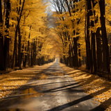 Golden Autumn Path Backdrop for Photography BRP7-202