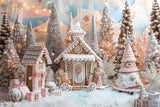 Christmas Frosted Gingerbread House Backdrop BRP7-227