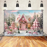 Christmas Pink Frost Fantasy Backdrop BRP7-229