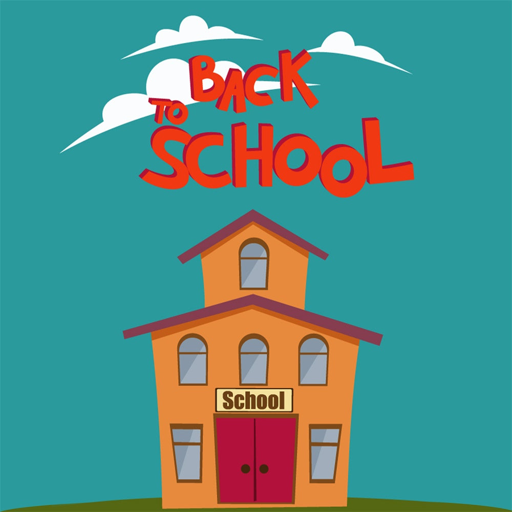 Back to School School House Photography Backdrop BRP7-37