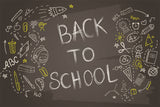 Back to School Blackboard Graffiti Photography Backdrop BRP7-40