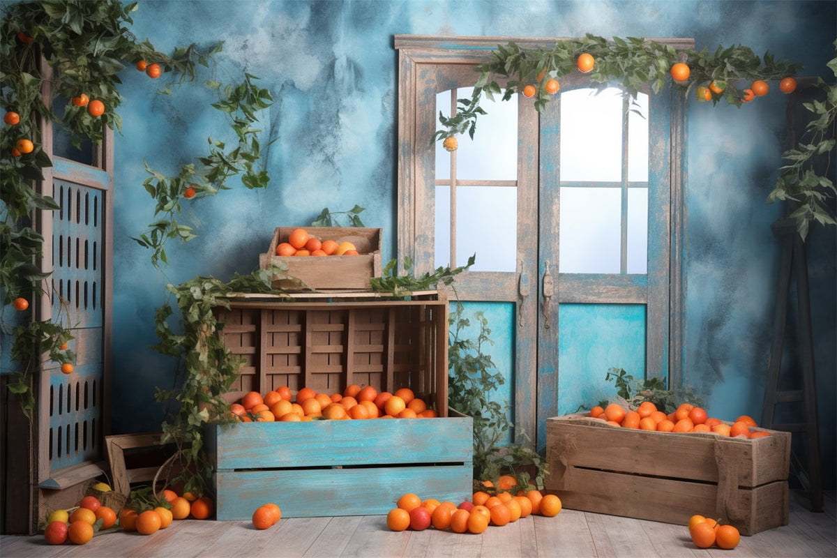 Autumn Oranges Room Backdrop for Photography BRP7-66