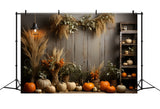 Autumn Pumpkin Wall Backdrop for Photography BRP7-67