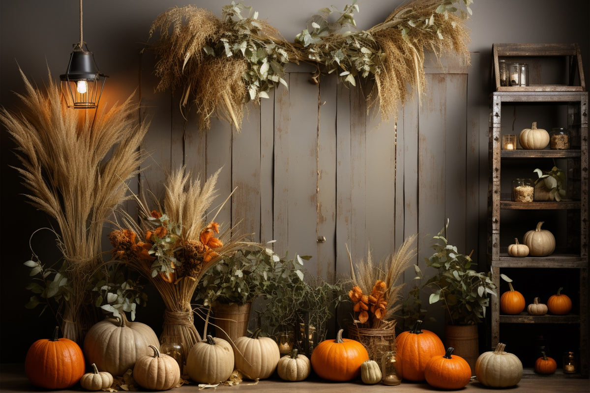 Autumn Pumpkin Wall Backdrop for Photography BRP7-67