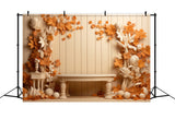 Autumn White and Orange Trees Backdrop BRP7-68