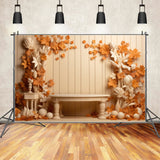 Autumn White and Orange Trees Backdrop BRP7-68