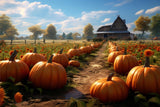 Pumpkin Farm Fall Backdrop for Photography BRP7-70