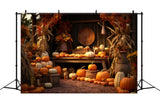 Fall Pumpkin Shop Backdrop for Photography BRP7-74