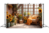 Fall Sunflower Room Backdrop for Photography BRP7-76