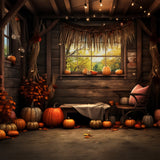 Autumn Pumpkin Barn Window Backdrop BRP7-81