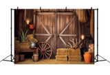 Barn Haystack Autumn Photography Backdrop BRP7-86