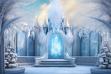 Icy Dreamland Christmas Castle Backdrop BRP8-104