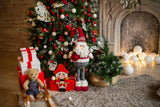 Christmas Tree with Santa and Nutcracker Backdrop BRP8-112