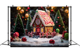 Gingerbread Christmas Candyland Backdrop BRP8-117