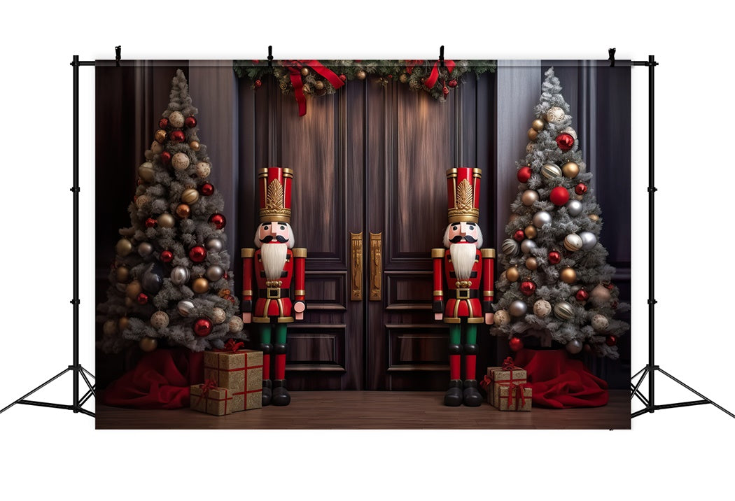 Nutcracker Christmas Guard Backdrop BRP8-120