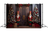 Nutcracker Christmas Guard Backdrop BRP8-120