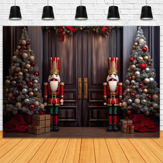 Nutcracker Christmas Guard Backdrop BRP8-120