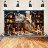 Christmas Gingerbread Kitchen Backdrop BRP8-123