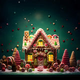 Christmas Sweet Candyland House Backdrop BRP8-125