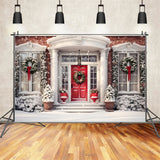 Snowy Christmas Doorway Backdrop BRP8-126