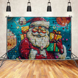 Santa Claus Graffiti Christmas Backdrop BRP8-147