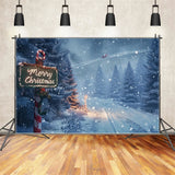 Enchanted Christmas Forest Path Backdrop BRP8-15