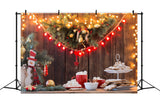 Warm Lights and Christmas Treats Backdrop BRP8-151