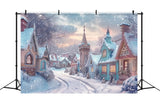 Christmas Fairy Tale Village Backdrop BRP8-17