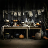 Mysterious Elixirs and Skulls Halloween Display Backdrop BRP8-180