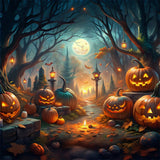 Halloween Night in the Enchanted Woods Backdrop BRP8-193