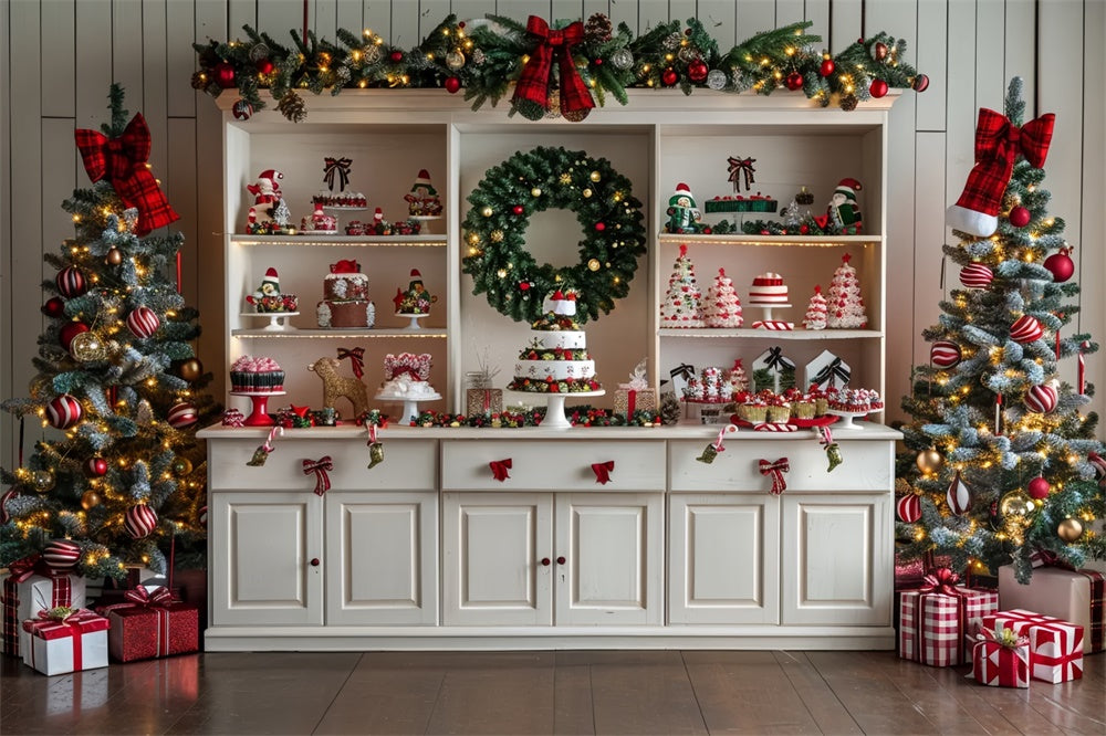 Christmas Gingerbread Bakery Scene Backdrop BRP8-20