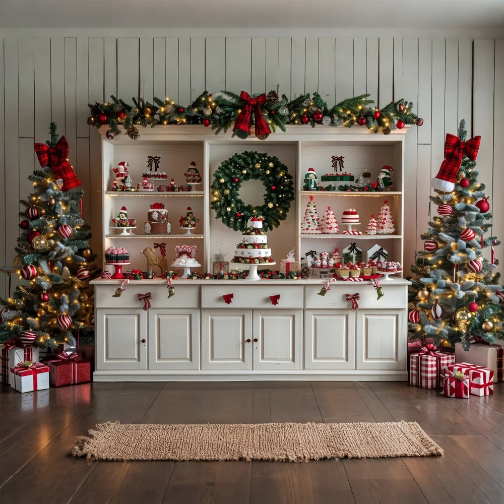 Christmas Gingerbread Bakery Scene Backdrop BRP8-20