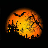 Twilight Over Haunted Hill Halloween Backdrop BRP8-233