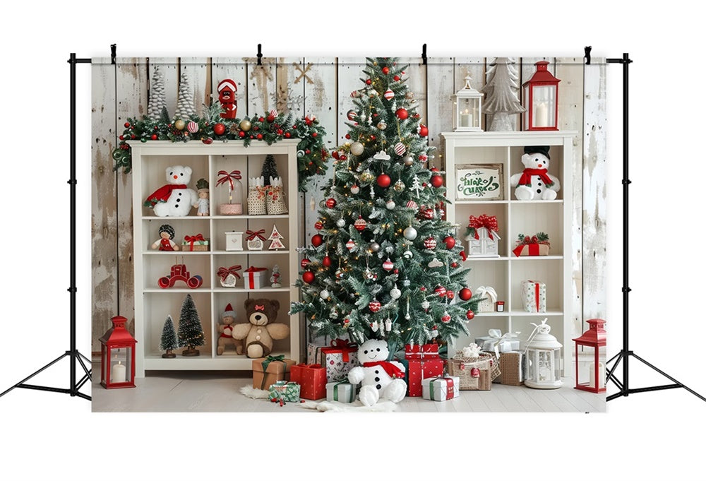 Christmas Holiday Toy Shelf Backdrop BRP8-24