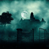 Sinister Castle Beyond the Gate Halloween Backdrop BRP8-247